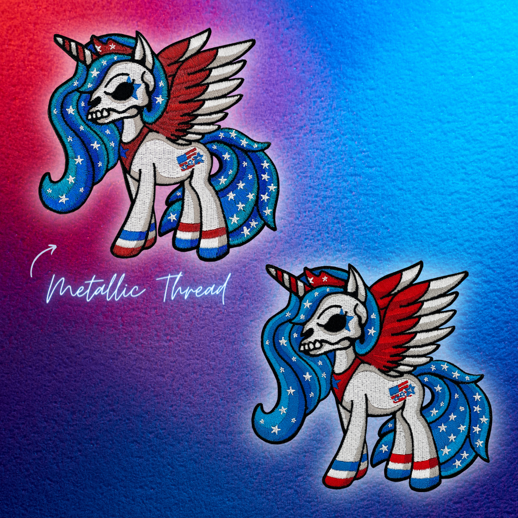 HD USA Skull Pony