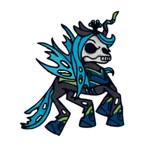 Load image into Gallery viewer, Changeling Queen Pony Skull
