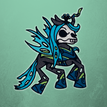 Load image into Gallery viewer, Changeling Queen Pony Skull
