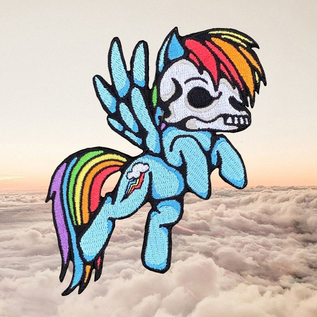 Rainbow Pony Skull