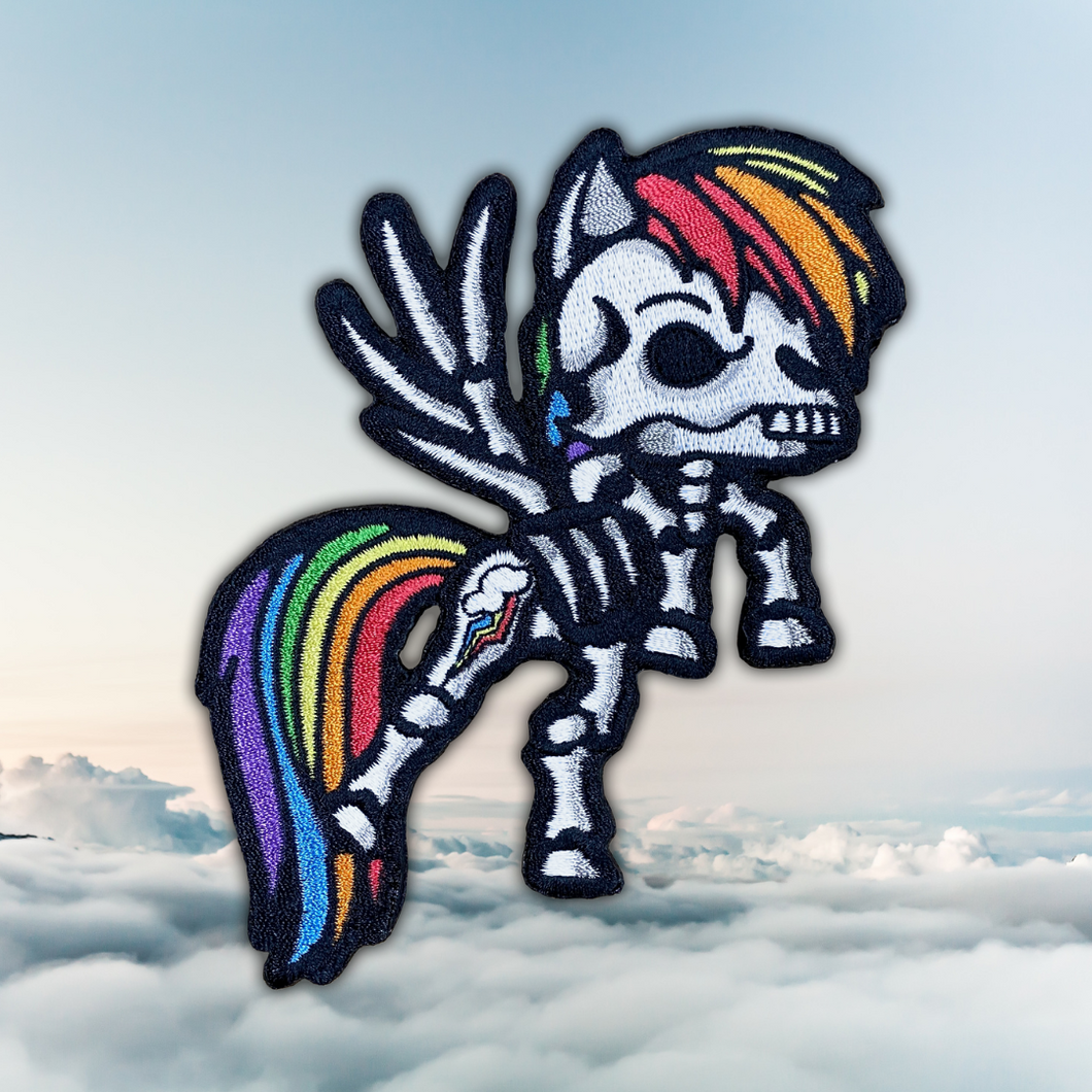 Glow Rainbow Skeleton Pony